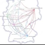 Day 30: Air distance lines between German airports in QGIS - #100DayMapChallenge