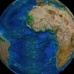 Day 41: Africa on a 3D ETOPO1 globe - #100DayMapChallenge