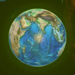 Day 44: Exaggerated ETOPO1 Earth relief globe - #100DayMapChallenge