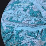 Day 51: Cluj Globe OSM county on a 3D sphere - #100DayMapChallenge