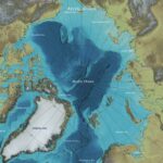 Day 61: Arctic Ocean pole-centred bathymetry - #100DayMapChallenge