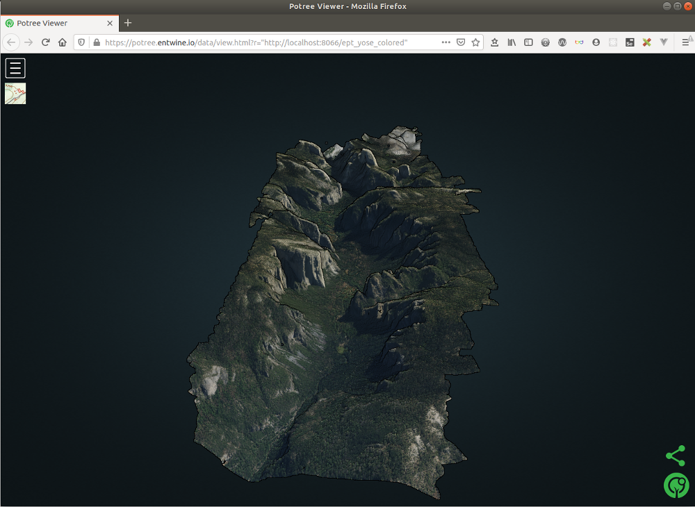 LiDAR PDAL Experiments – Yosemite Valley – Map The Clouds